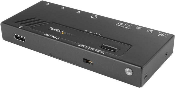 StarTech 4-Port HDMI Switch 4K Fast Auto TAA | VS421HD4KA Video Switch Startech