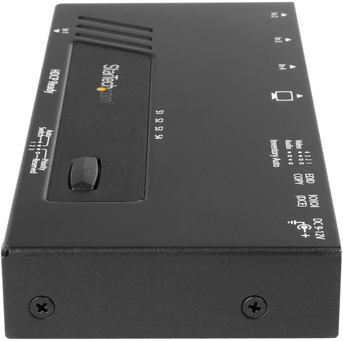 StarTech 4-Port HDMI Switch 4K Fast Auto TAA | VS421HD4KA Video Switches Startech
