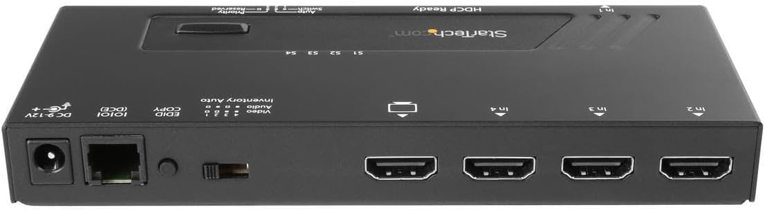 StarTech 4-Port HDMI Switch 4K Fast Auto TAA | VS421HD4KA Video Switches Startech