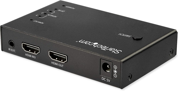 StarTech 4-Port HDMI Switch 4K 60Hz with Auto Switching | VS421HDDP Video Switch Startech