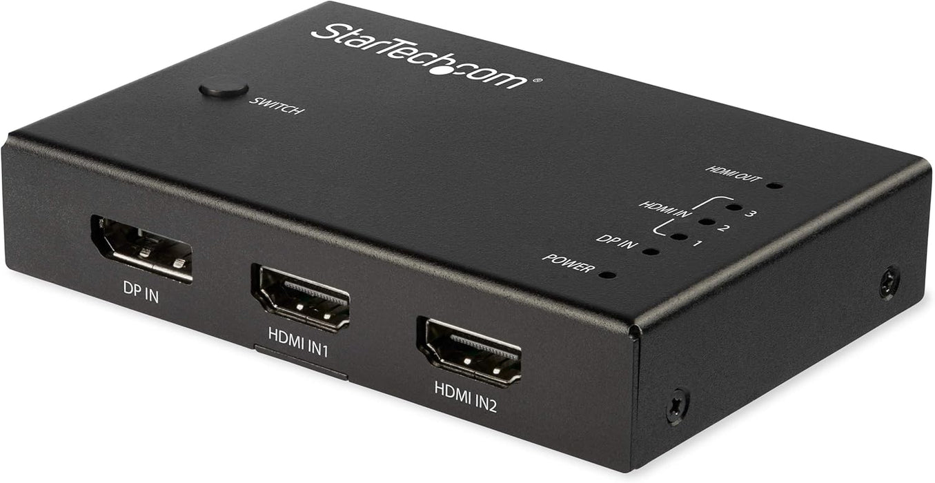 StarTech 4-Port HDMI Switch 4K 60Hz with Auto Switching | VS421HDDP Video Switches Startech