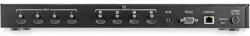 Startech VS424HD4K60 4x4 HDMI Matrix Switch with Audio and Ethernet Control | 4K 60Hz | TAA Matrix Switcher Startech