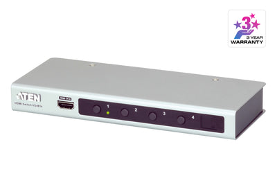 ATEN 4-Port 4K HDMI Switch | VS481B Video Switches Aten