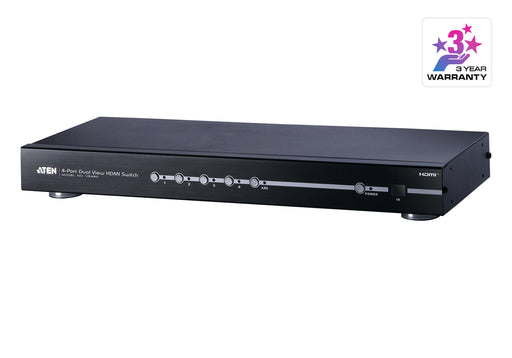 ATEN 4-Port HDMI Switch with Dual Output | VS482 Video Switches Aten