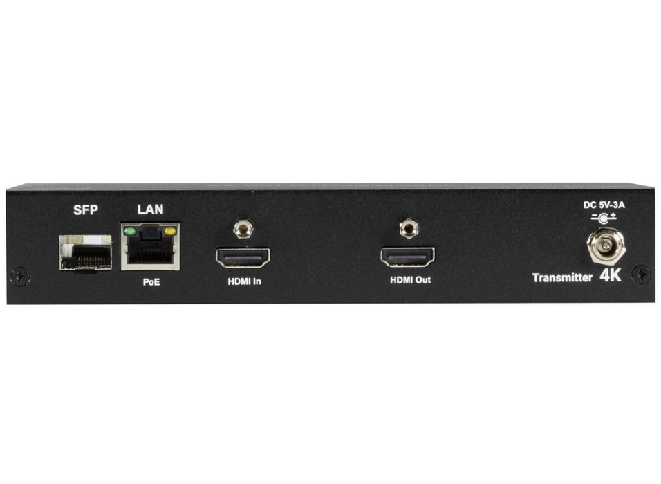 Black Box HDMI-over-IP Extender MediaCento IPX 4K, USB Audio Serial IR | VX-HDMI-4KIP-TX