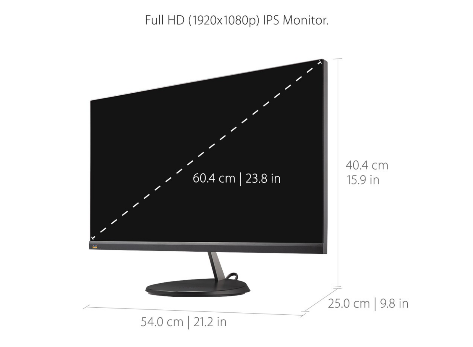ViewSonic VX2485-MHU 24" 1080p Thin-Bezel IPS Monitor with 60W USB C and HDMI Desktop Monitor ViewSonic