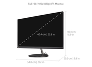 ViewSonic VX2485-MHU 24" 1080p Thin-Bezel IPS Monitor with 60W USB C and HDMI Desktop Monitor ViewSonic