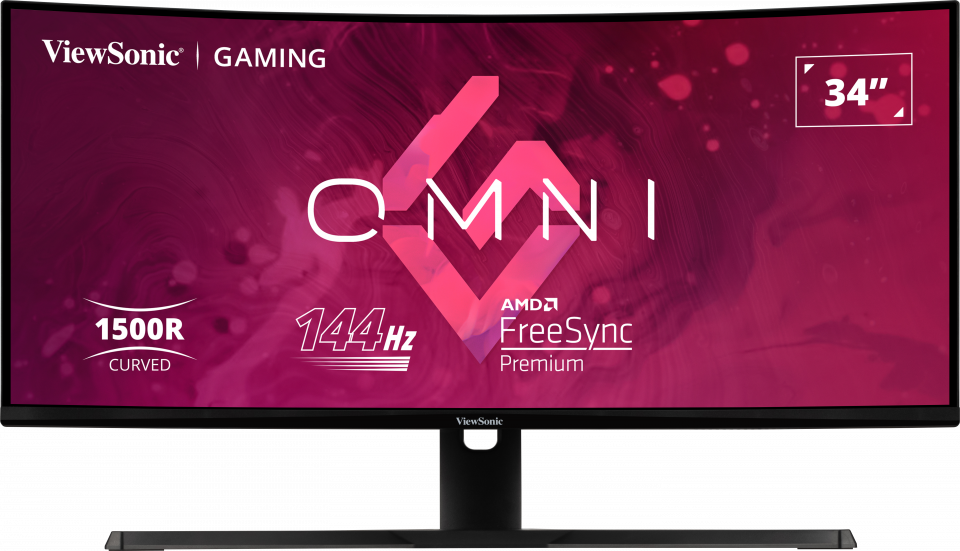 ViewSonic 34" UWQHD 144Hz Curved Gaming Monitor | VX3418-2KPC Gaming Monitor ViewSonic