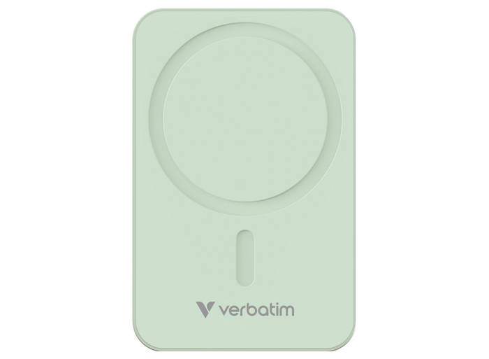 Verbatim Charge 'n' Go Essential Magnetic Wireless Charging Power Bank 20000 mAh - Green | 32224 Power & Charging Verbatim