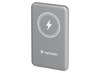 Verbatim Charge 'n' Go Magnetic Wireless Power Bank 5000 mAh - Grey | 32244