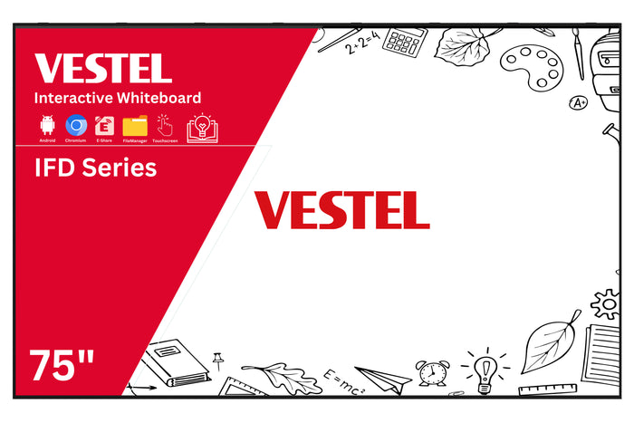 Vestel IFD Series - 75" Android Interactive Display with EShare Pro Interactive Touchscreen Display Vestel