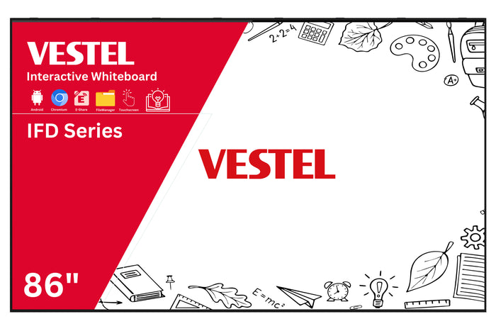 Vestel IFD Series - 86" Interactive Flat Panel Display Interactive Touchscreen Display Vestel