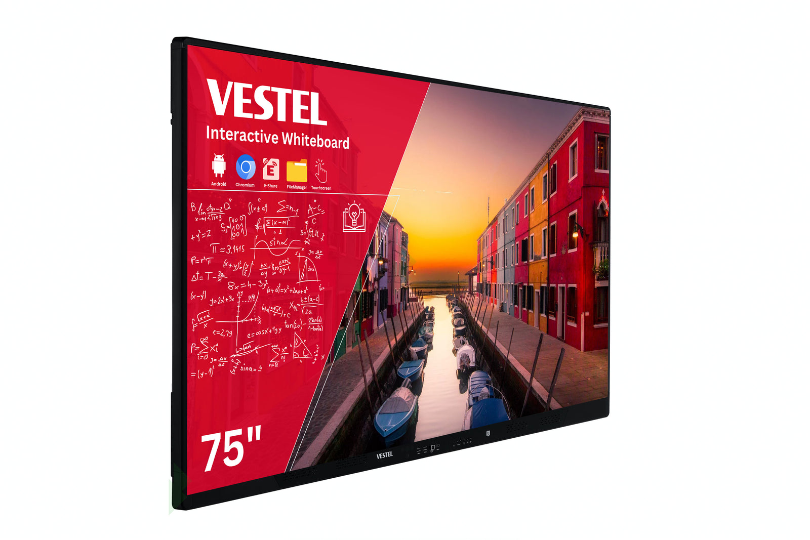 Vestel IFX Series - 75" Interactive Flat Panel Whiteboard with Android OS Interactive Touchscreen Display Vestel