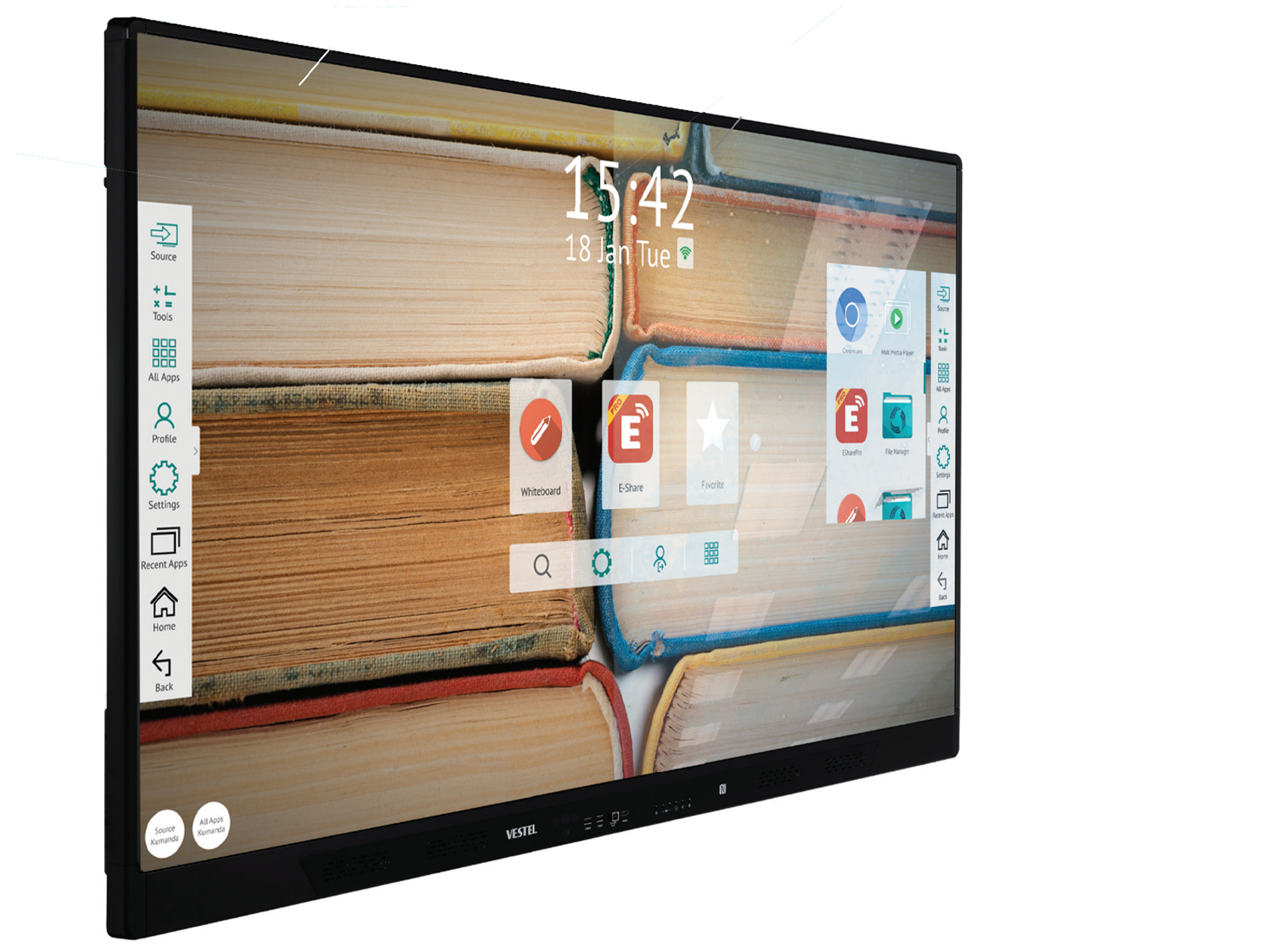 Vestel IFX653 - 65" Android Interactive Flat Panel Whiteboard with Android OS Interactive Touchscreen Display Vestel