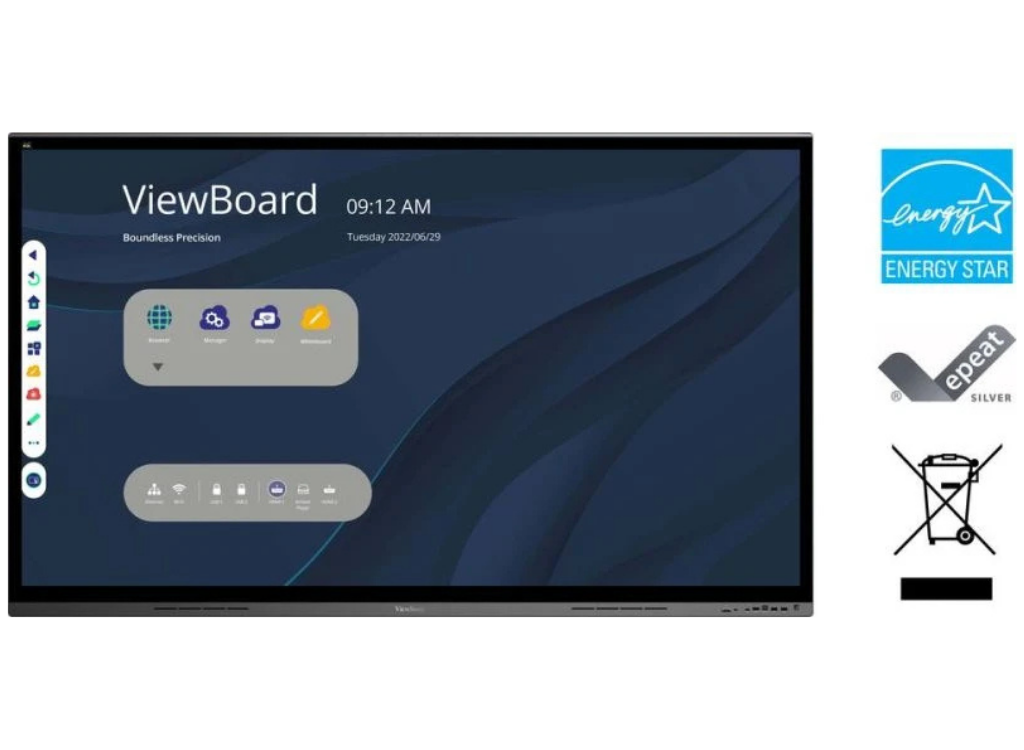 ViewSonic ViewBoard IFP7562 75” 4K Ultra HD Interactive Touchscreen Interactive Touchscreen Display ViewSonic