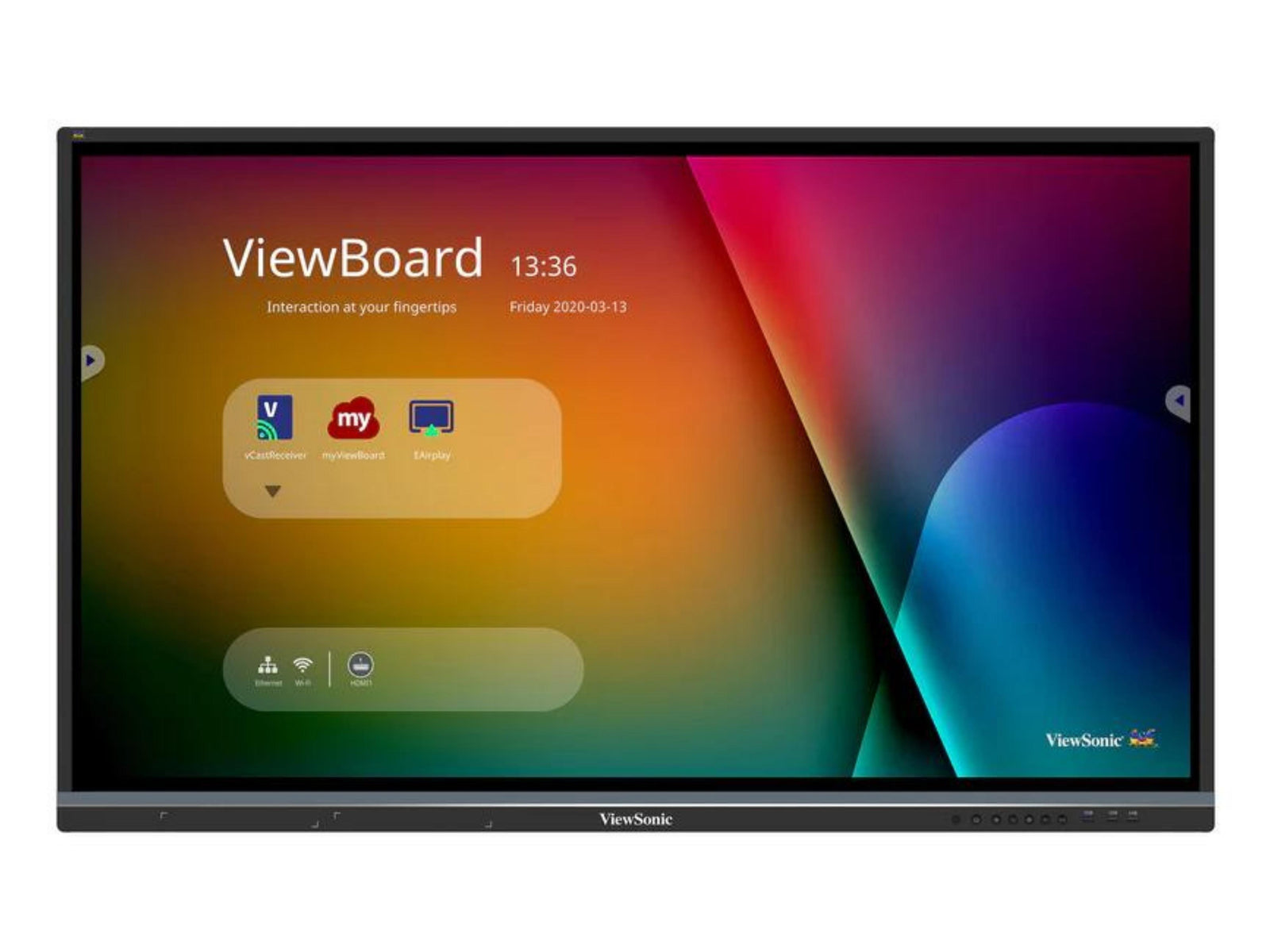 ViewSonic IFP7550-5 4K ViewBoard 75” Interactive Display for Classroom Interactive Touchscreen Display ViewSonic
