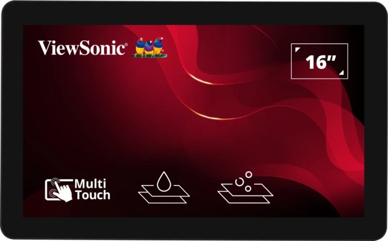 ViewSonic XF1630 15.6” Open Frame Touch Monitor for 24/7 Continuous Operation Touchscreen Monitor ViewSonic