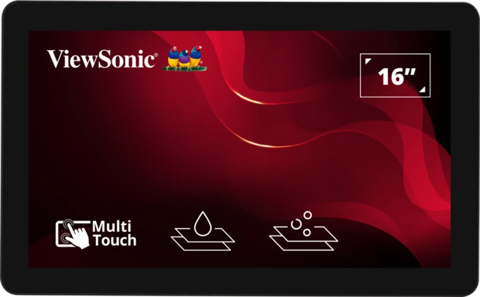 ViewSonic XF1630 15.6” Open Frame Touch Monitor for 24/7 Continuous Operation Touchscreen Monitor ViewSonic