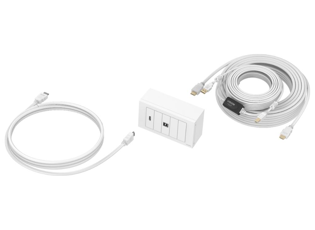 Vision 10m 4K Techconnect Faceplate Pack | TC3-PK10M Cable Accessory Vision