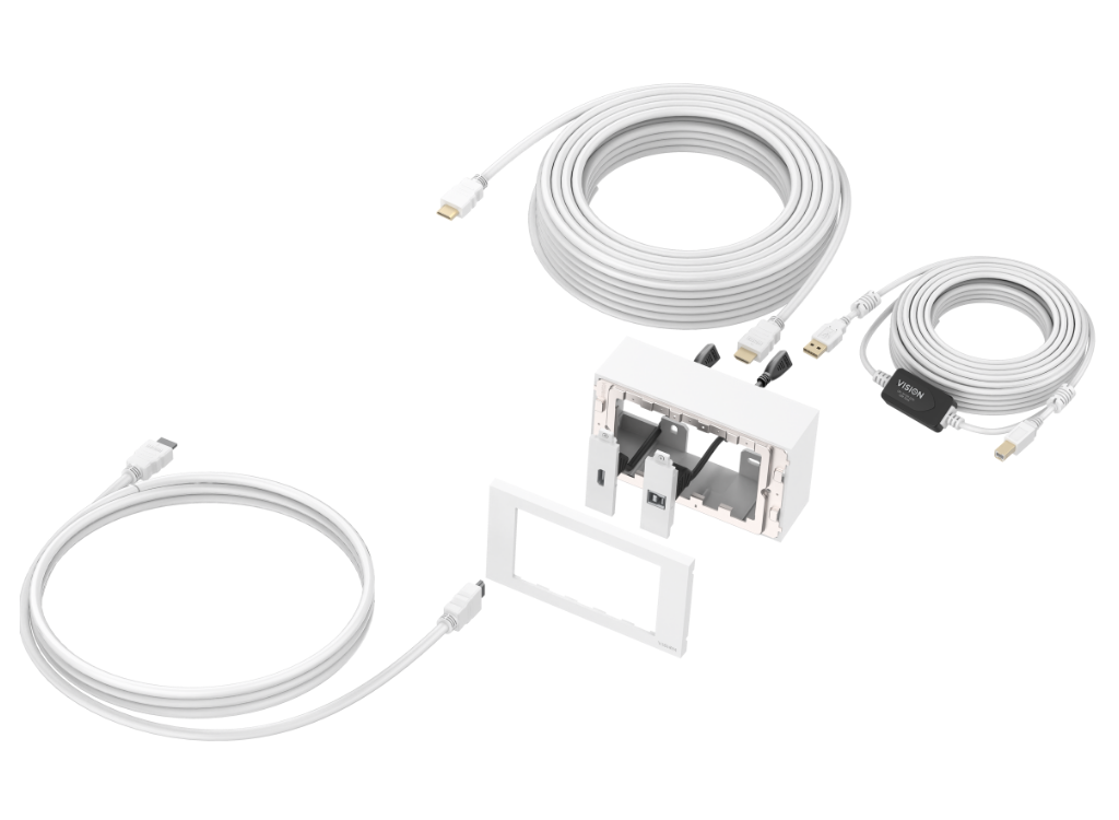 Vision 10m 4K Techconnect Faceplate Pack | TC3-PK10M Cable Accessory Vision
