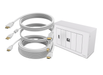 Vision 3m 4K Techconnect Faceplate Pack | TC3-PK3M Vision Wall Mount Faceplates Vision
