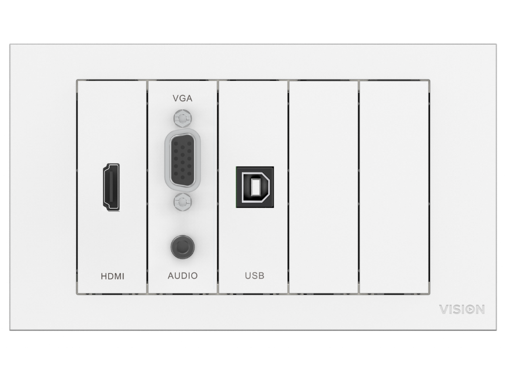 Vision TC3-PK Wall-Mount Faceplate Package Cable Accessory Vision