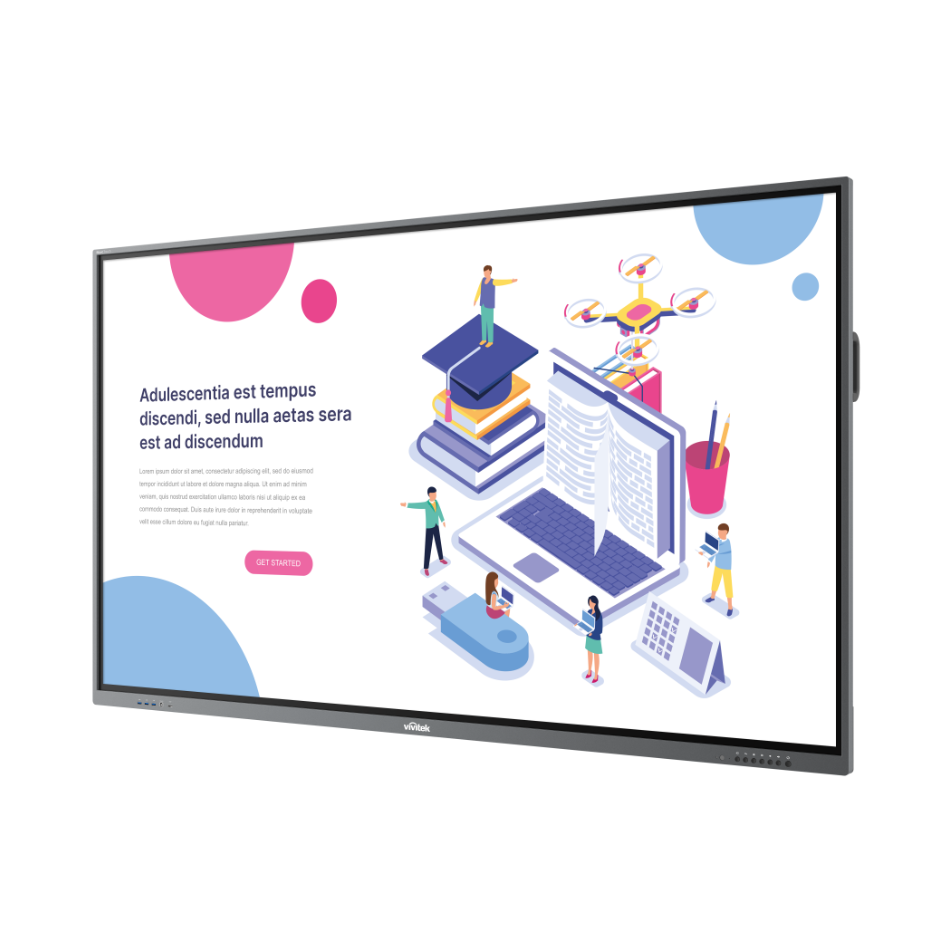 Vivitek NovoTouch BK650i 65" 4K Android Interactive Display Interactive Touchscreen Display Vivitek
