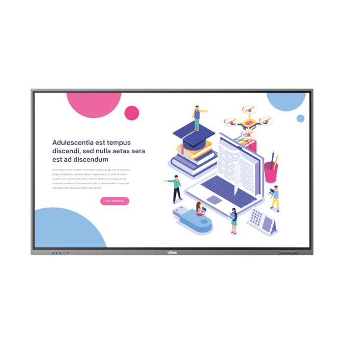 Vivitek NovoTouch BK650i 65" 4K Android Interactive Display Interactive Touchscreen Display Vivitek