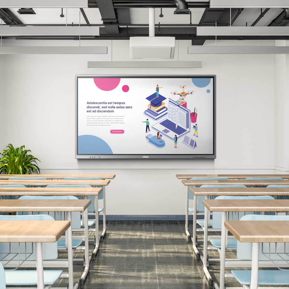 Vivitek NovoTouch BK750i 75" 4K Android Interactive Display Interactive Touchscreen Display Vivitek