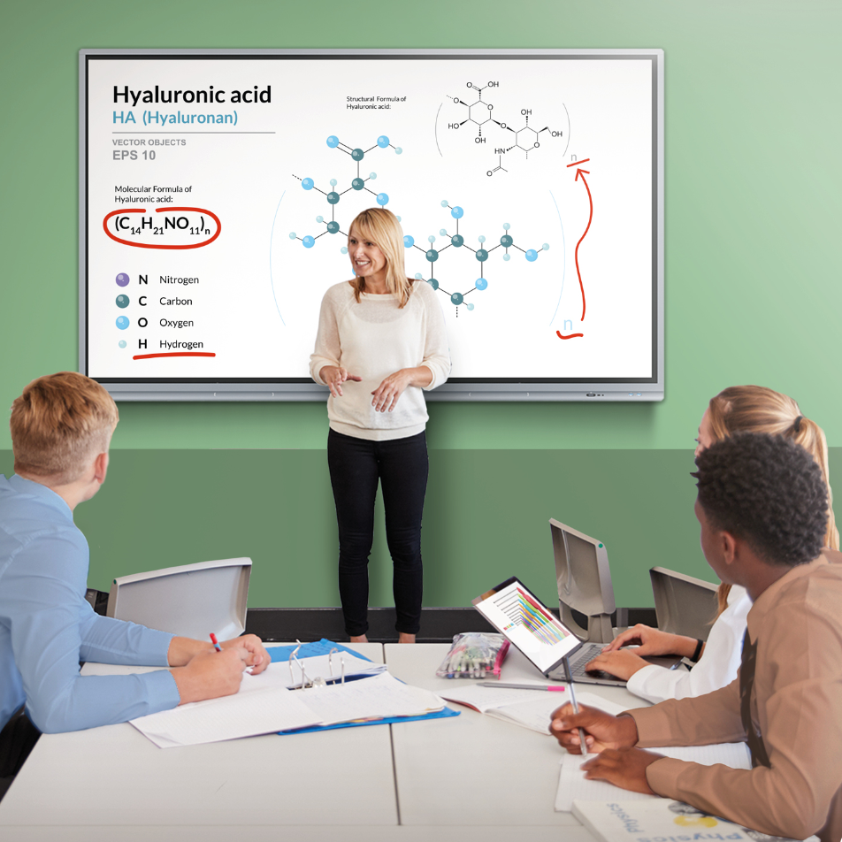 Vivitek NovoTouch BK650i 65" 4K Android Interactive Display Interactive Touchscreen Display Vivitek