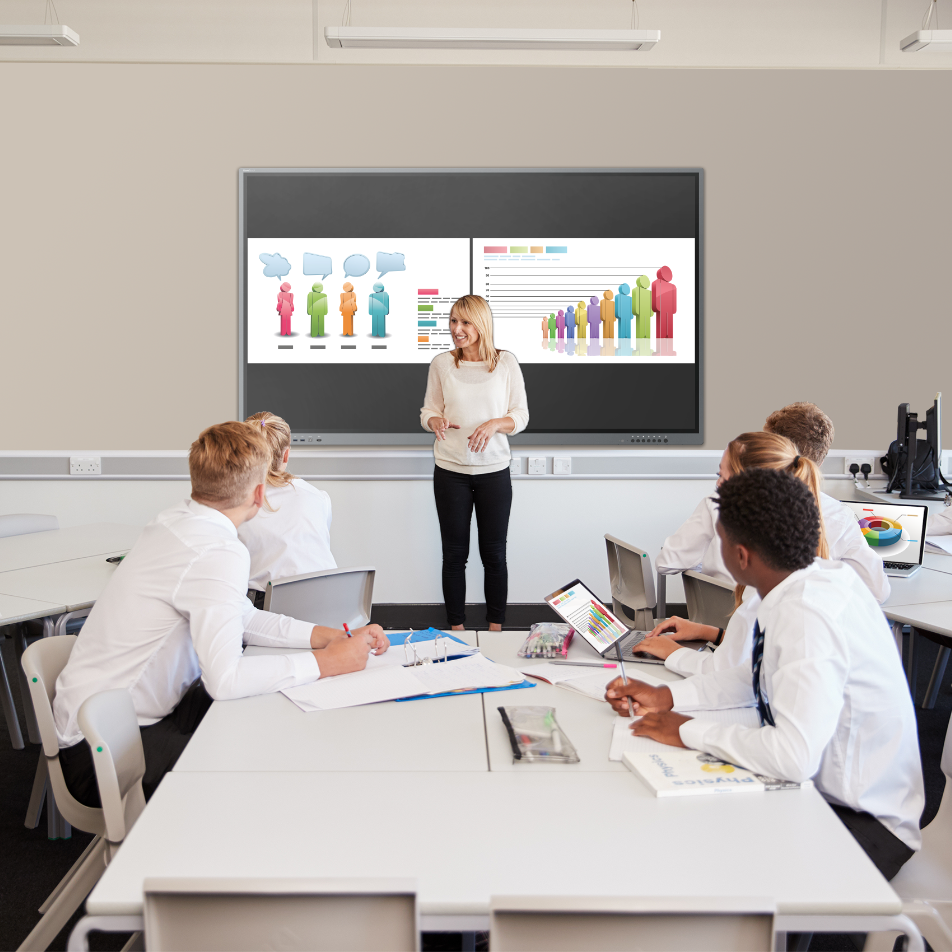 Vivitek NovoTouch BK750i 75" 4K Android Interactive Display Interactive Touchscreen Display Vivitek