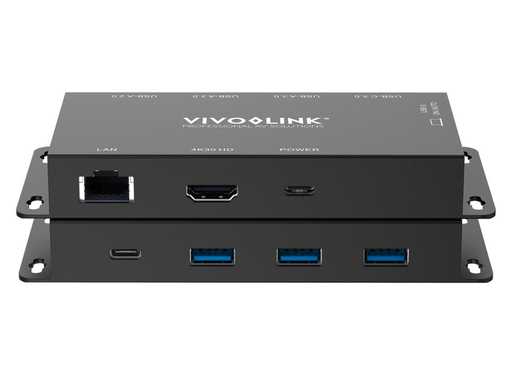 Vivolink 4K USB-C Hub for Conference Rooms with HDMI, LAN & 100W Power Delivery | VLUSBCHUB2V2 Adapter / Converter Vivolink