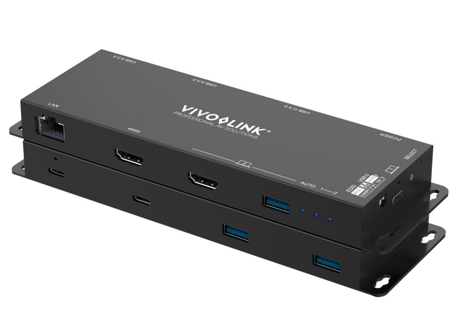 Vivolink 4K USB-C & HDMI Conference Room Hub with 100W Power Delivery | VLHUB21 Adapter / Converter Vivolink