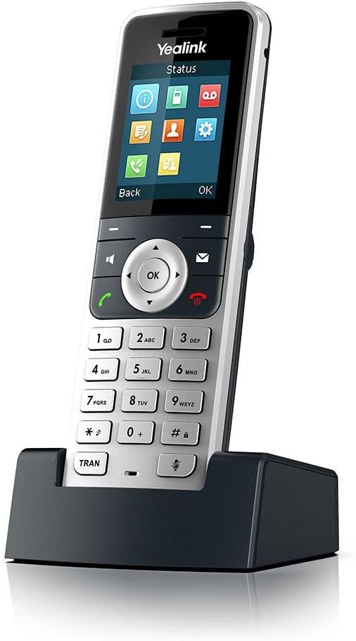 Yealink W53H DECT Telephone Handset Caller ID Black and Silver Telephone Handset Yealink