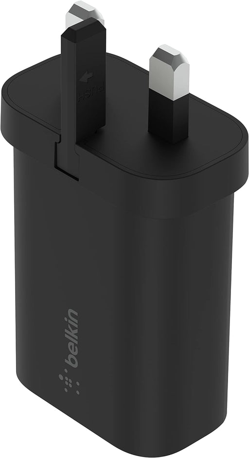 Belkin BoostCharge USB-C PD 3.0 PPS Wall Charger 25W | WCA004MYBK Belkin Power Adapter Belkin