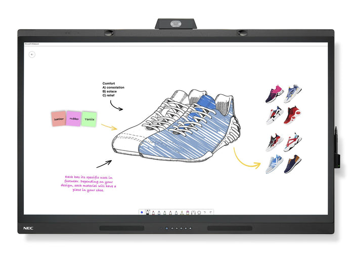 NEC MultiSync® WD551 LCD 55" Windows Collaboration Display Interactive Touchscreen Display NEC