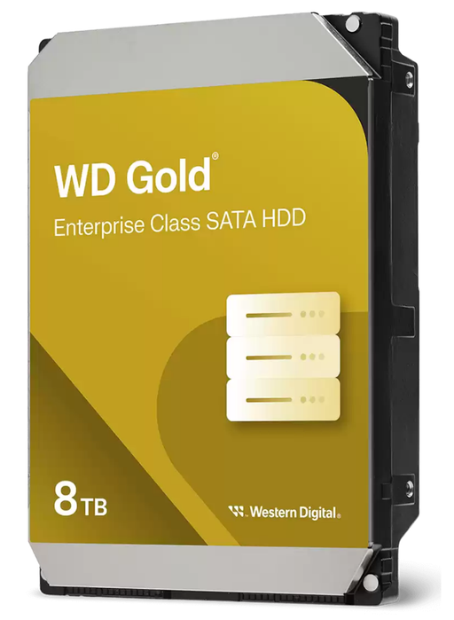 Western Digital Gold 8TB 3.5" Internal SATA (SATA/600) Hard Drive | WD8004FRYZ Western Digital Hard Drive Western Digital