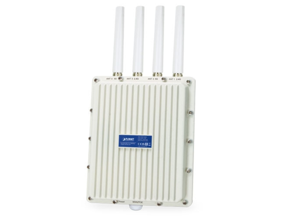 Planet Dual Band 802.11ax 3000Mbps Outdoor Wireless AP (IP67, 802.3at PoE+, 4 x N-type connector) | WDAP-3000AX Wireless Access Point Planet