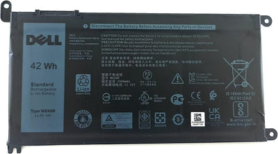 Dell Latitude / Inspiron / Vostro 42WHR 3 Cell Laptop Prismatic Battery | WDX0R Laptop Batteries Dell