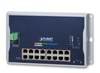 Planet Industrial 16-Port 10/100/1000T 802.3at PoE + 2-Port 100/1000X SFP Wall-mounted Managed Switch | WGS-4215-16P2S