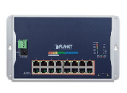 Planet Industrial 16-Port 10/100/1000T 802.3at PoE + 2-Port 100/1000X SFP Wall-mounted Managed Switch | WGS-4215-16P2S Network Switch Planet