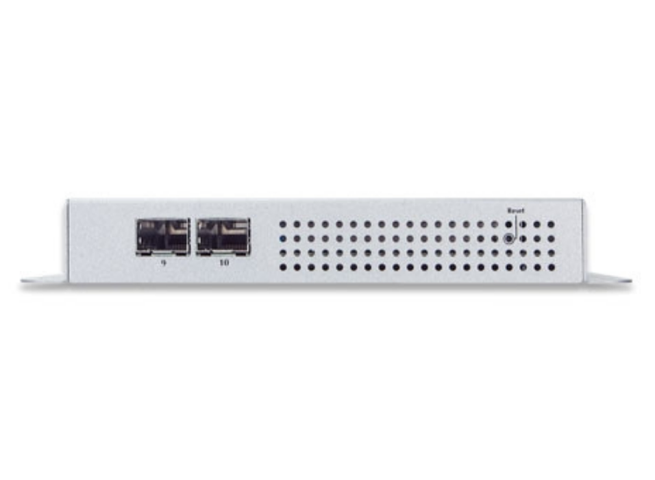Planet Industrial 8-Port 10/100/1000T 802.3at PoE + 2-Port 100/1000X SFP Wall-mount Managed Switch Planet Network Switches Planet
