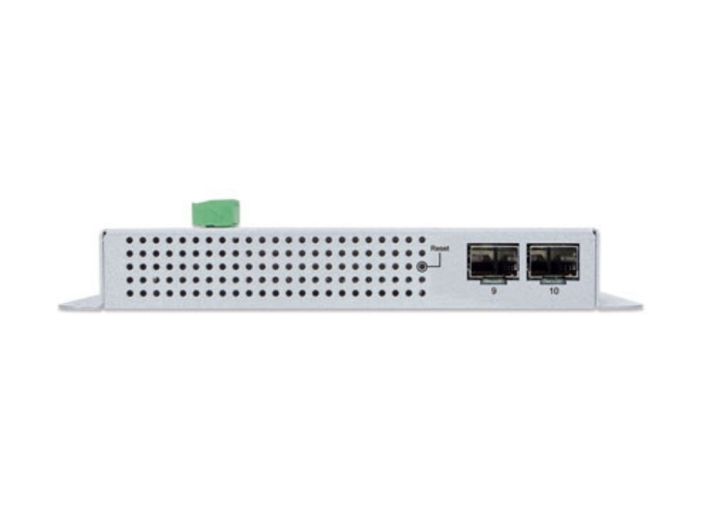 Planet Industrial L2+ 8-port 10/100/1000T 802.3at PoE + 2-port 1G/2.5G SFP Wall-mount Managed Switch with LCD Touch Screen | WGS-5225-8P2SV Network Switch Planet