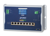 Planet Industrial L2+ 8-Port 10/100/1000T 802.3bt PoE + 2-Port 1G/2.5G SFP Wall-mount Managed Switch with LCD Touch Screen | WGS-5225-8UP2SV Planet Network Switches Planet