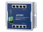 Planet Industrial 8-Port 10/100/1000T Wall-mounted Gigabit Ethernet Switch with 4-Port PoE+ | WGS-804HP Network Switch Planet