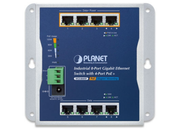 Planet Industrial 8-Port 10/100/1000T Wall-mounted Gigabit Ethernet Switch with 4-Port PoE+ | WGS-804HP Network Switch Planet