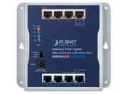 Planet Industrial 8-Port 10/100/1000T Wall-mounted Gigabit Switch with 4-port PoE+ | WGS-814HP Network Switch Planet