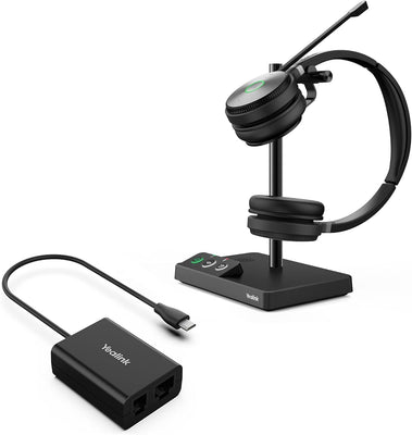 Yealink WH62MONO-TEAMS Single Over The Head Desct Wireless Headset Yealink Headset Yealink
