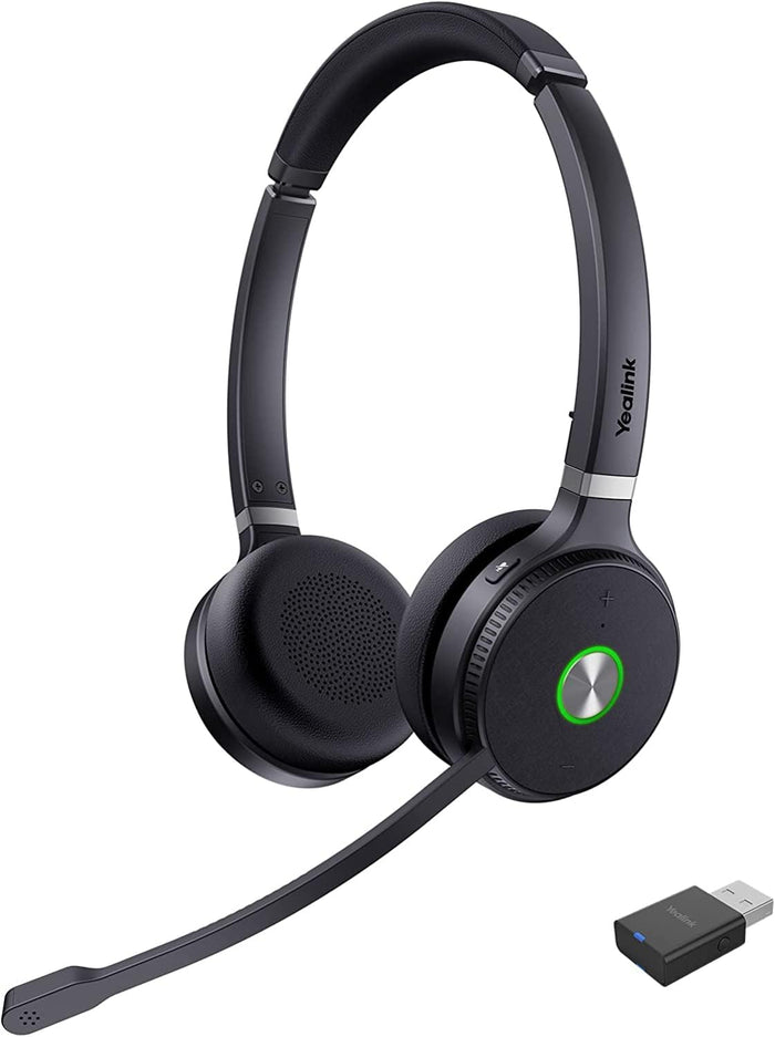 Yealink WH62PORTABLE-DUAL-TEAMS Dual Ear Over The Head Dect Wireless Headset Portable Edition Headset Yealink
