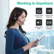 Yealink WH62PORTABLE-MONO-TEAMS Single Ear Over The Head Dect Wireless Headset Portable Edition Headset Yealink